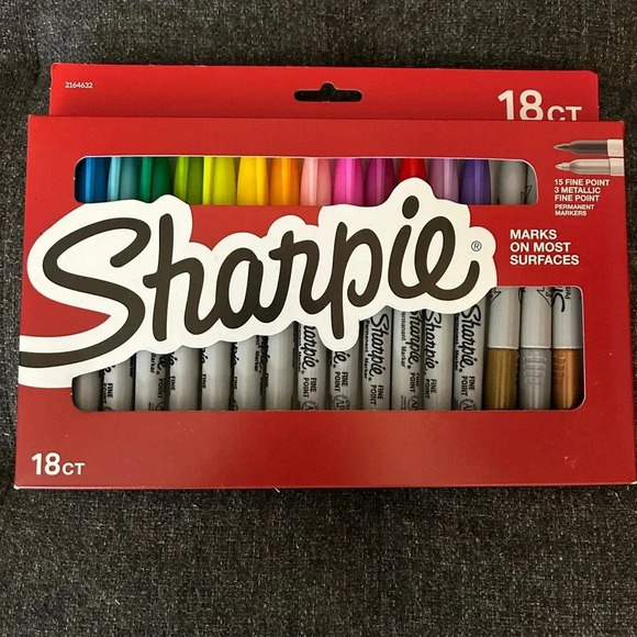 New Sharpie 18 ct Quick Drying Marker - Picture 1 of 2